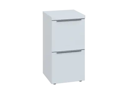 SIN 2 - 42Z kancelářská skříň, 2-zásuvková, 770x400x400, bílá